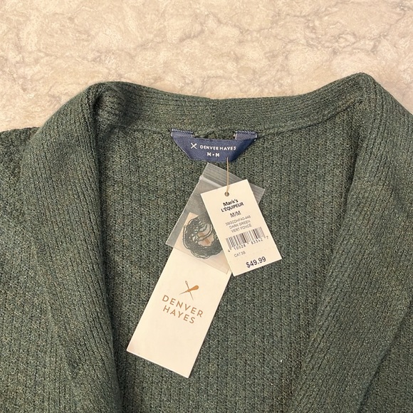 Denver Hayes cardigan, dark green never worn still with tags :) - Picture 2 of 3